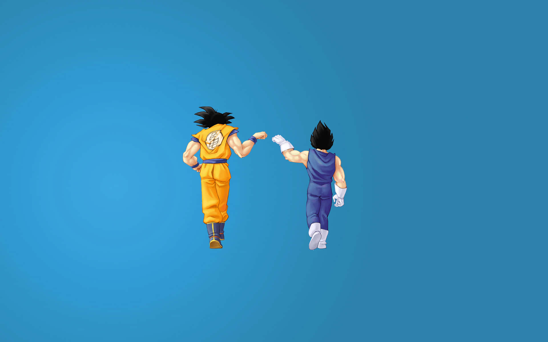 Erlebedie Macht Der Saiyajins Mit Diesem Goku Und Vegeta Iphone-wallpaper. Wallpaper