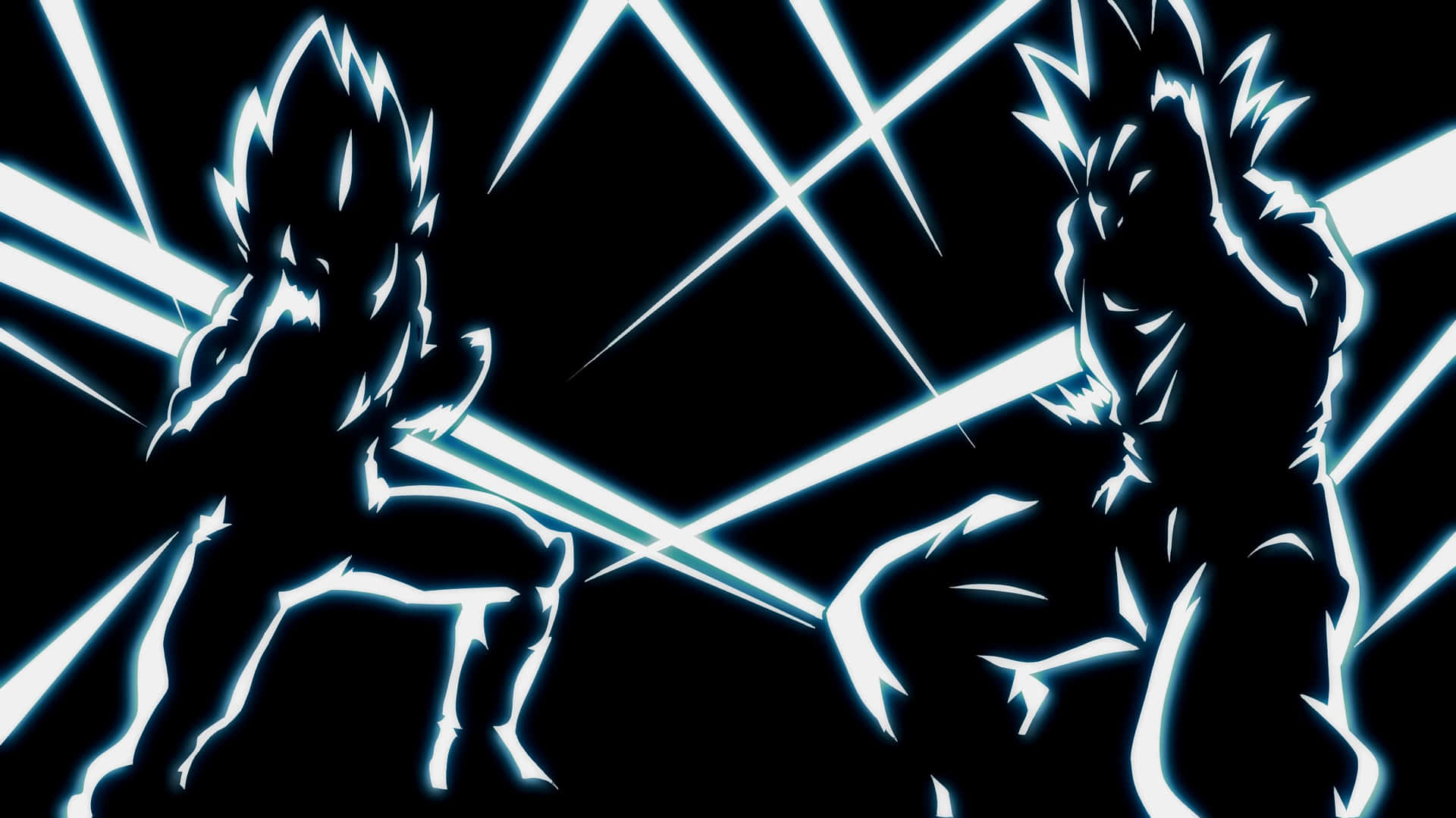 Celebrate the Friendship and Rivalry of Goku and Vegeta! Wallpaper