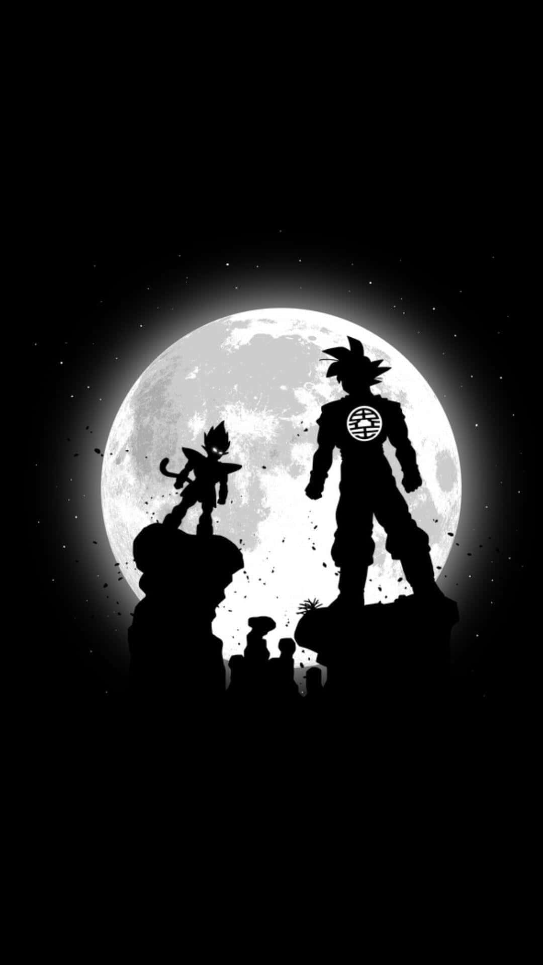 Vereintund Erobert – Goku Und Vegeta Im Kampf Wallpaper
