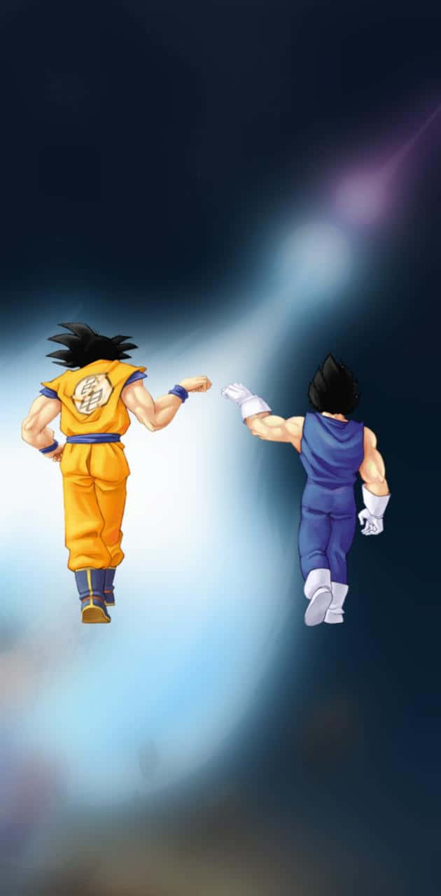Goku and Vegeta, the iconic and powerful Saiyan duo Wallpaper