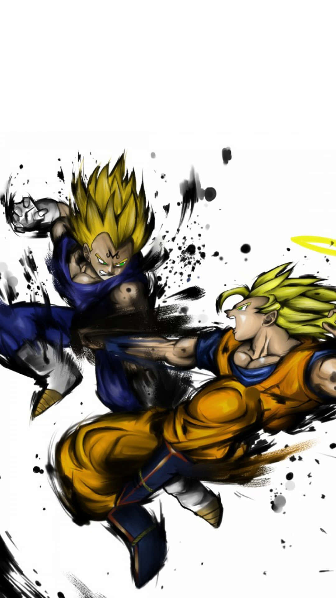"Super Saiyan Heroes - Goku and Vegeta" Wallpaper