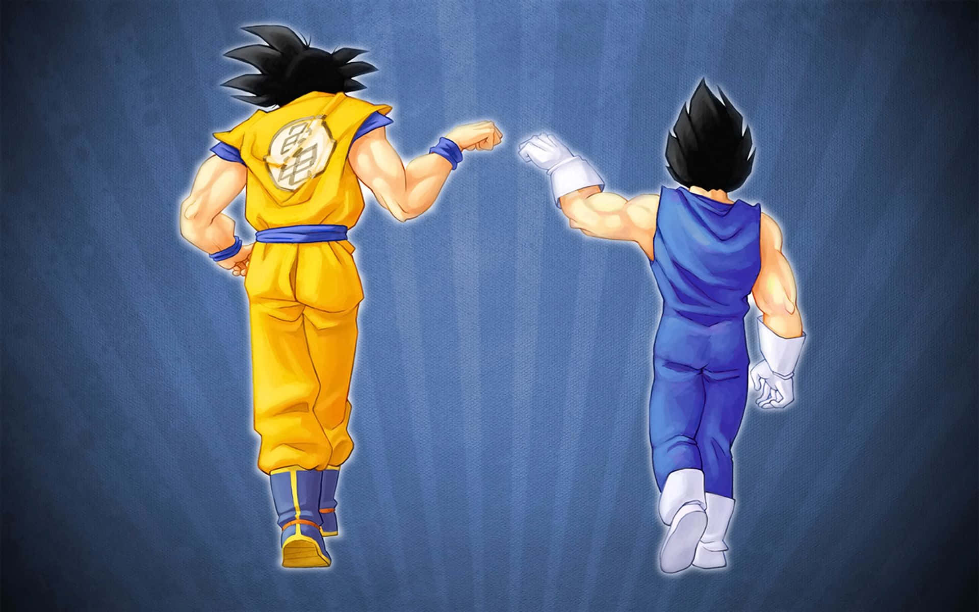 !Goku og Vegeta Forener sig for at Bekæmpe Ondskab! Wallpaper