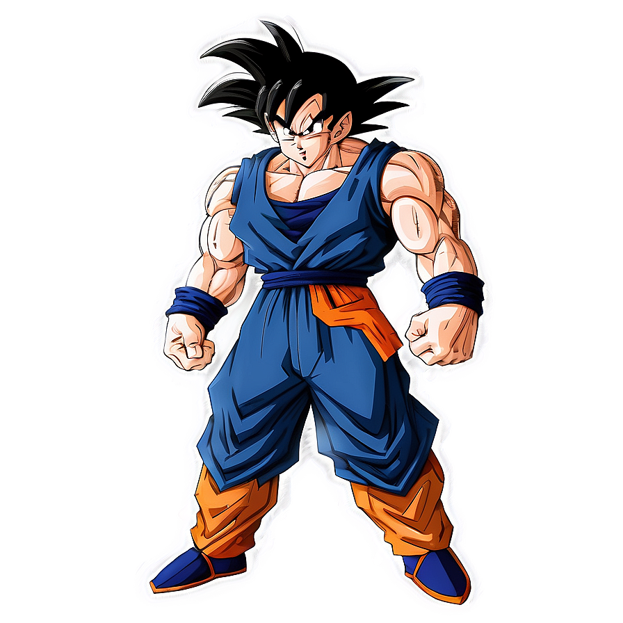 Goku Base Form With Tail Png Nhd91 PNG