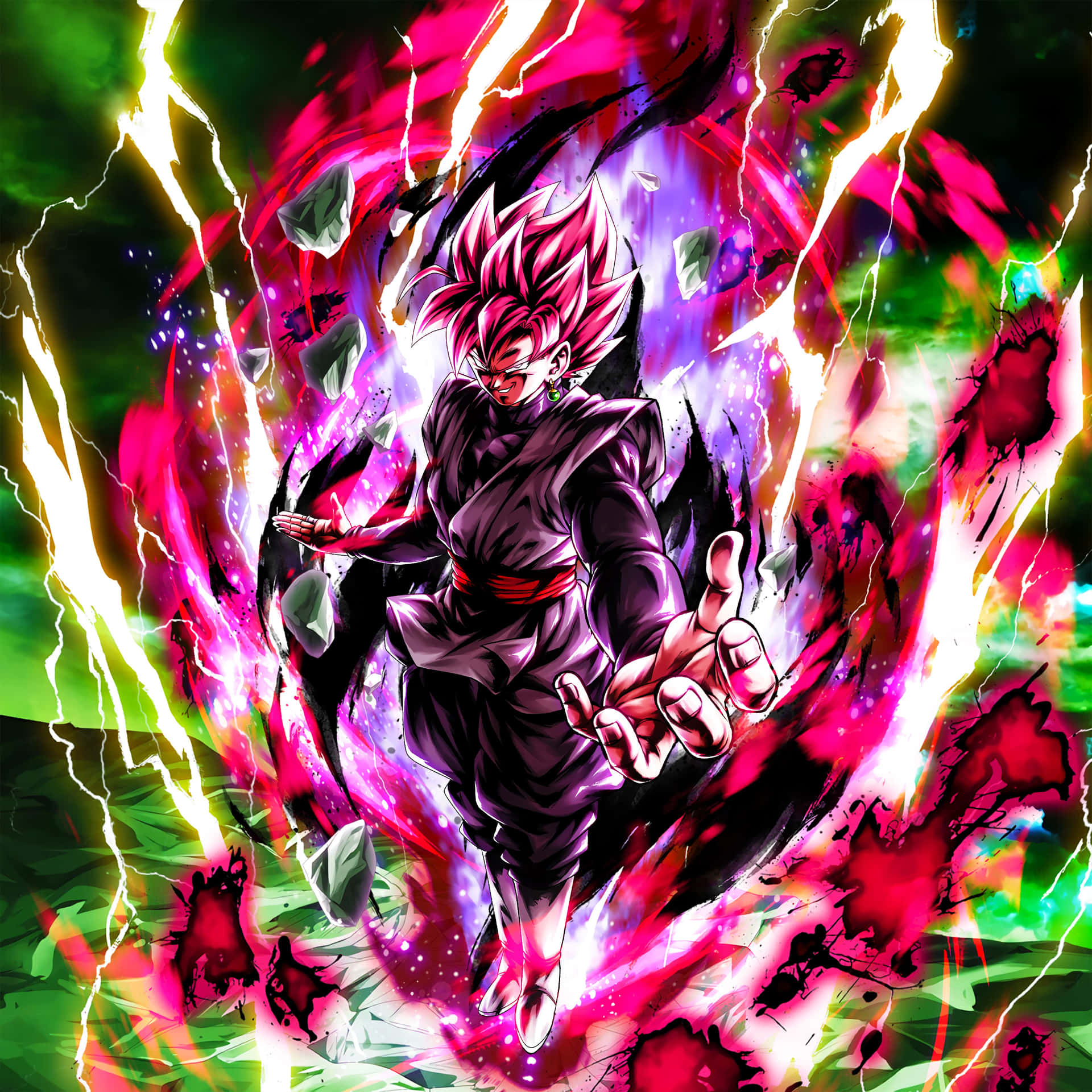 Goku Black Super Saiyan Rose in 4K Wallpaper