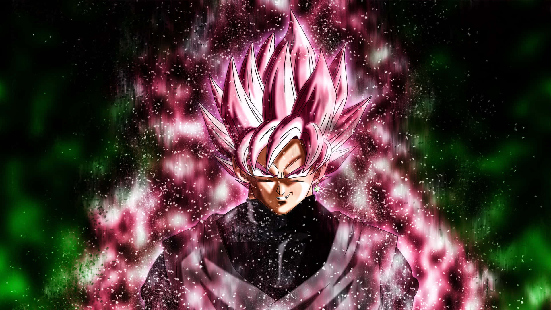 Super Saiyan Rose transforms Goku Black in Dragon Ball Super Wallpaper