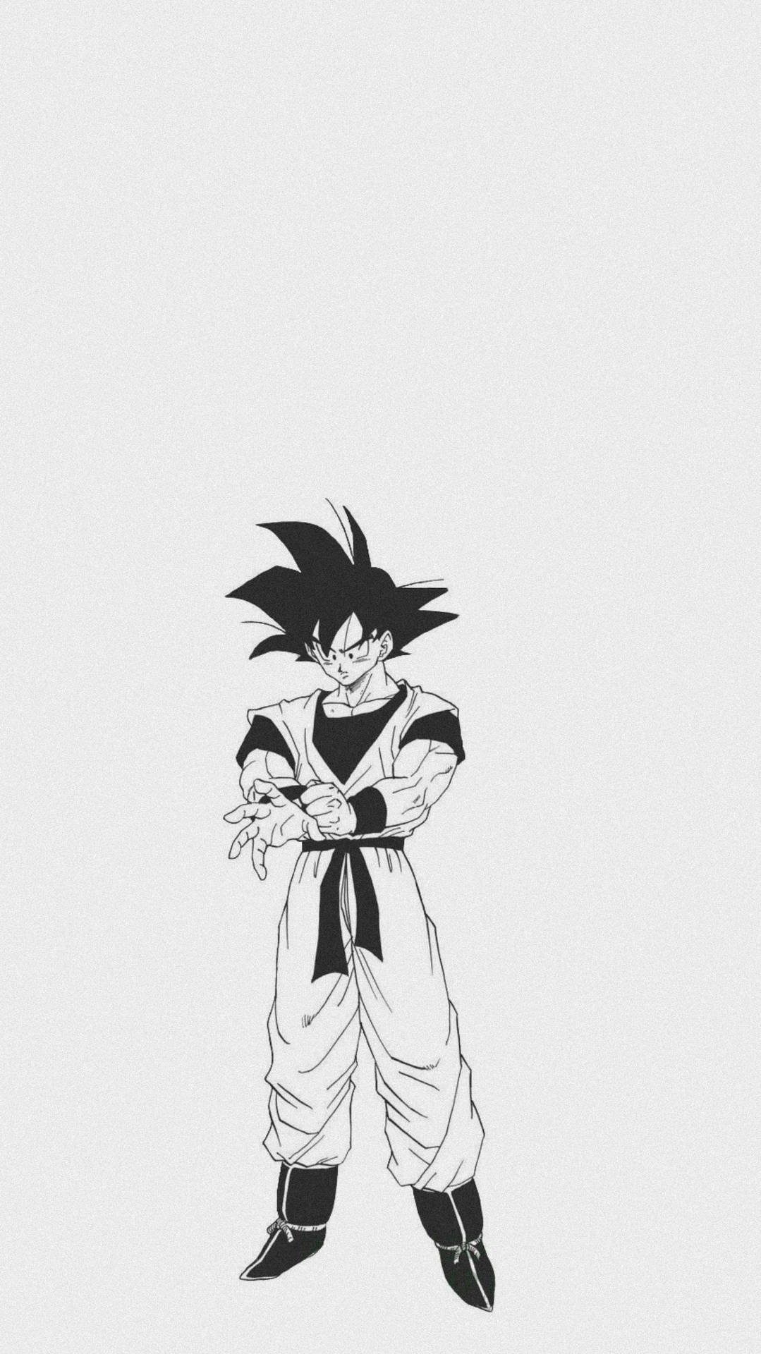 "Go Beyond The Ordinary With Goku Black and White" Wallpaper