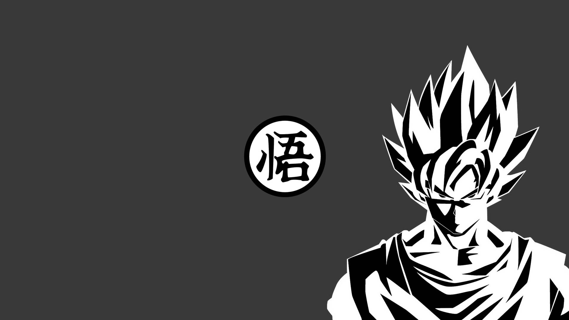 Goku Black and White Wallpaper