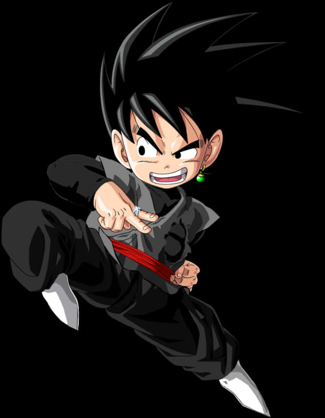 Goku Black Anime Character PNG
