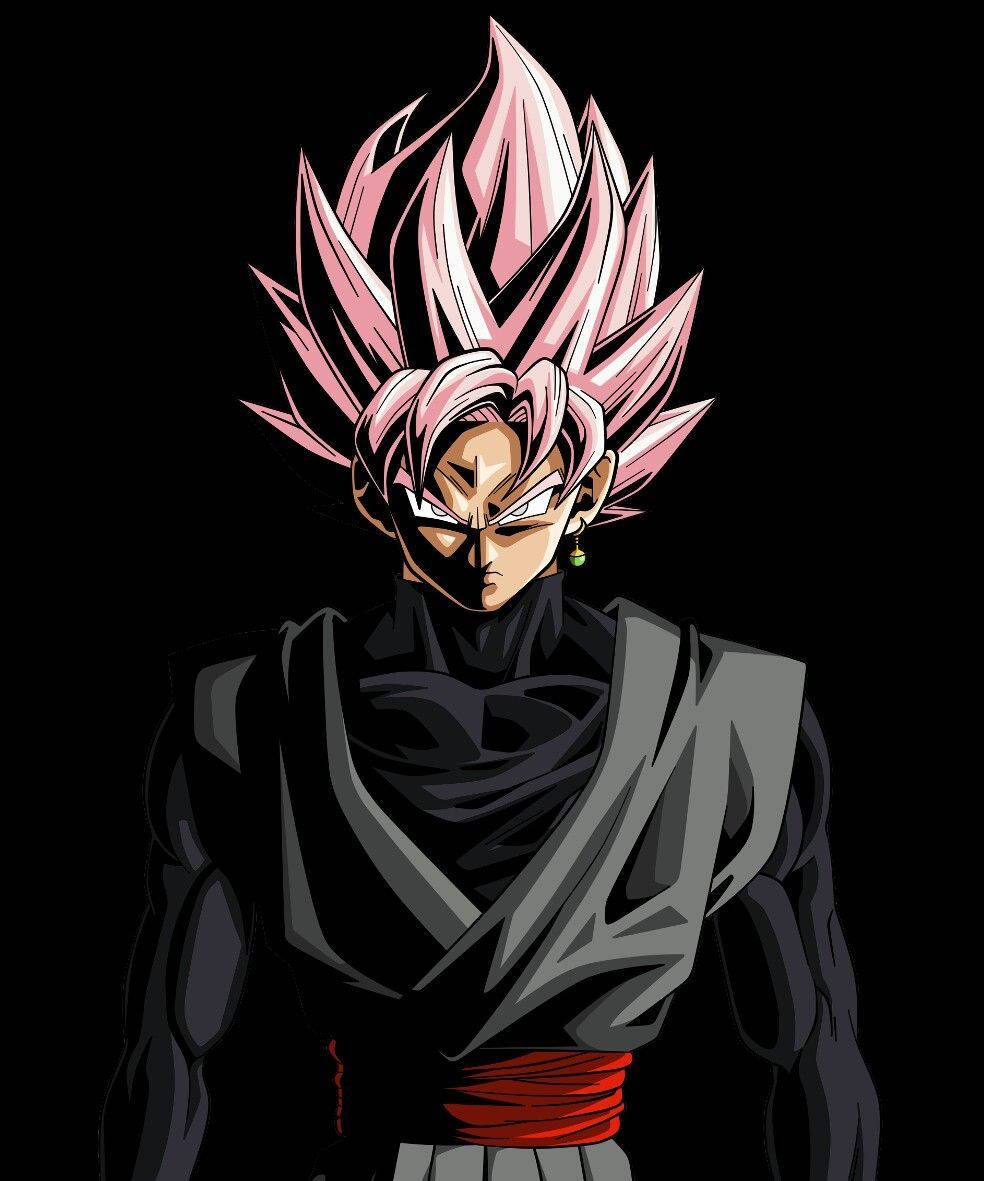 Unretrato Intenso De Goku Black En Estilo Anime Fondo de pantalla