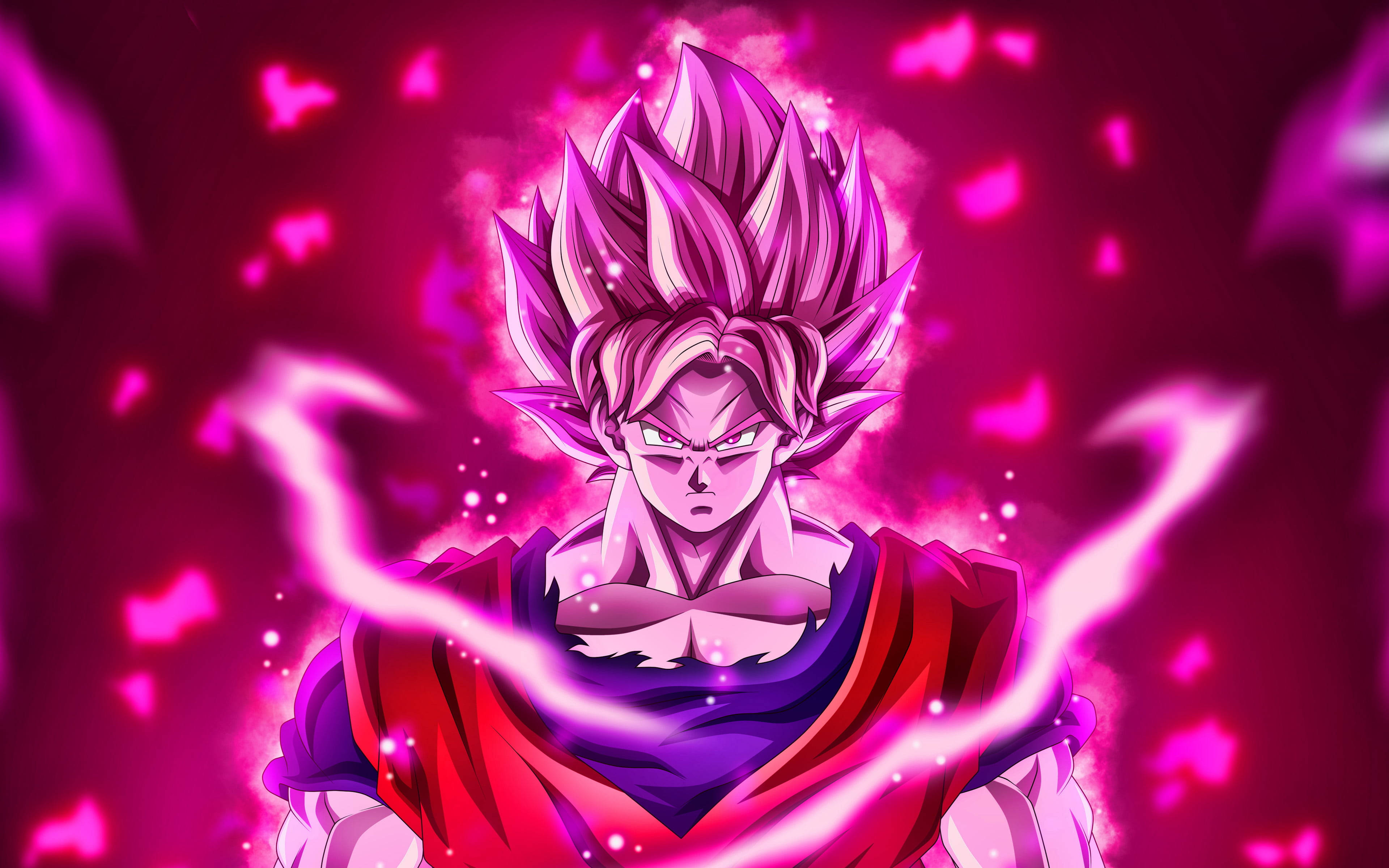 Goku Black Pfp Dragon Ball Gt Pink Wallpaper