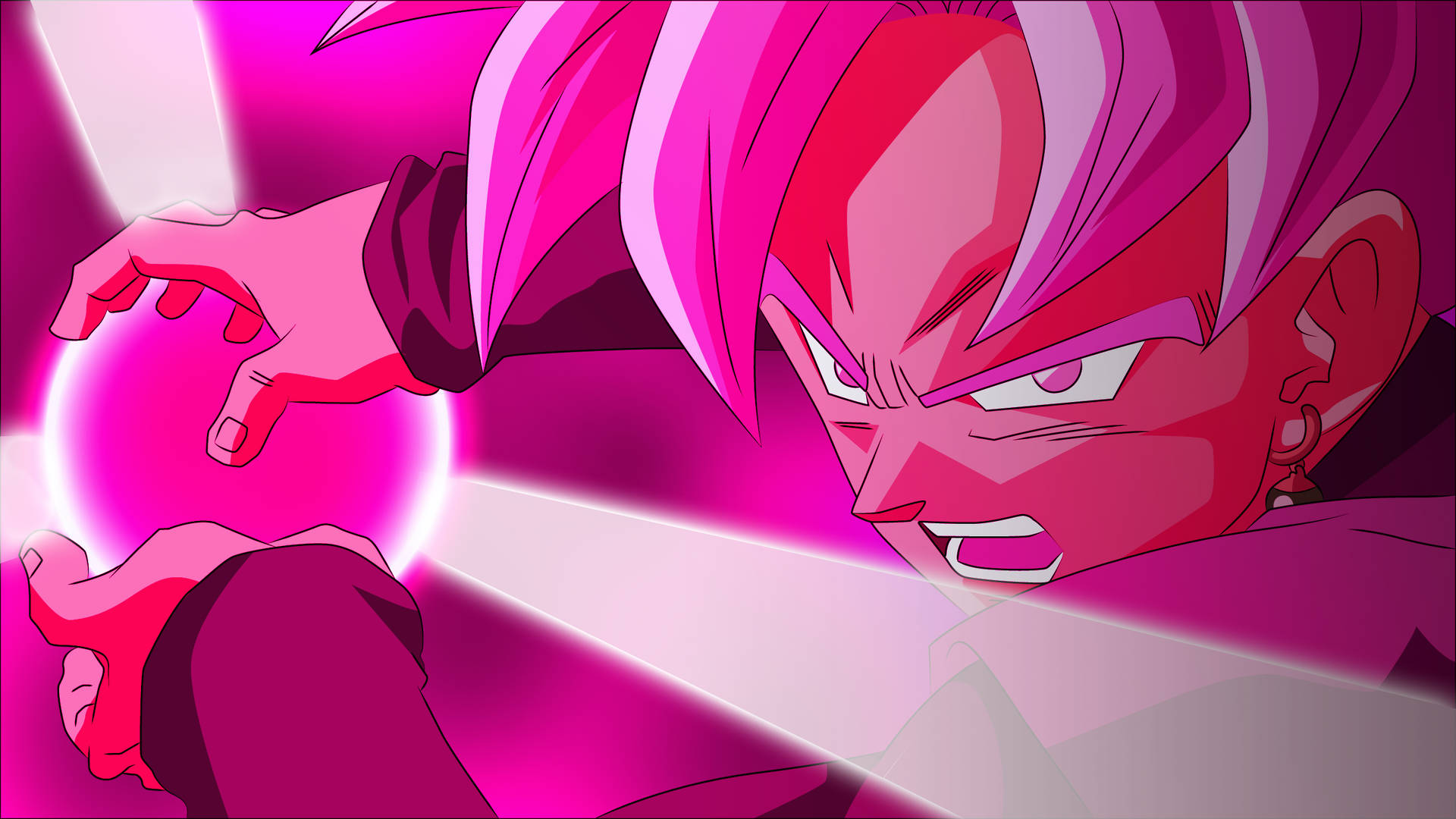 Goku Black PFP Pink Saiyan Dragon Ball Wallpaper