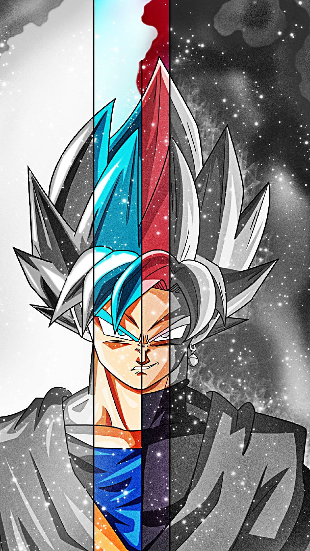 Goku Black PFP Transition Wallpaper