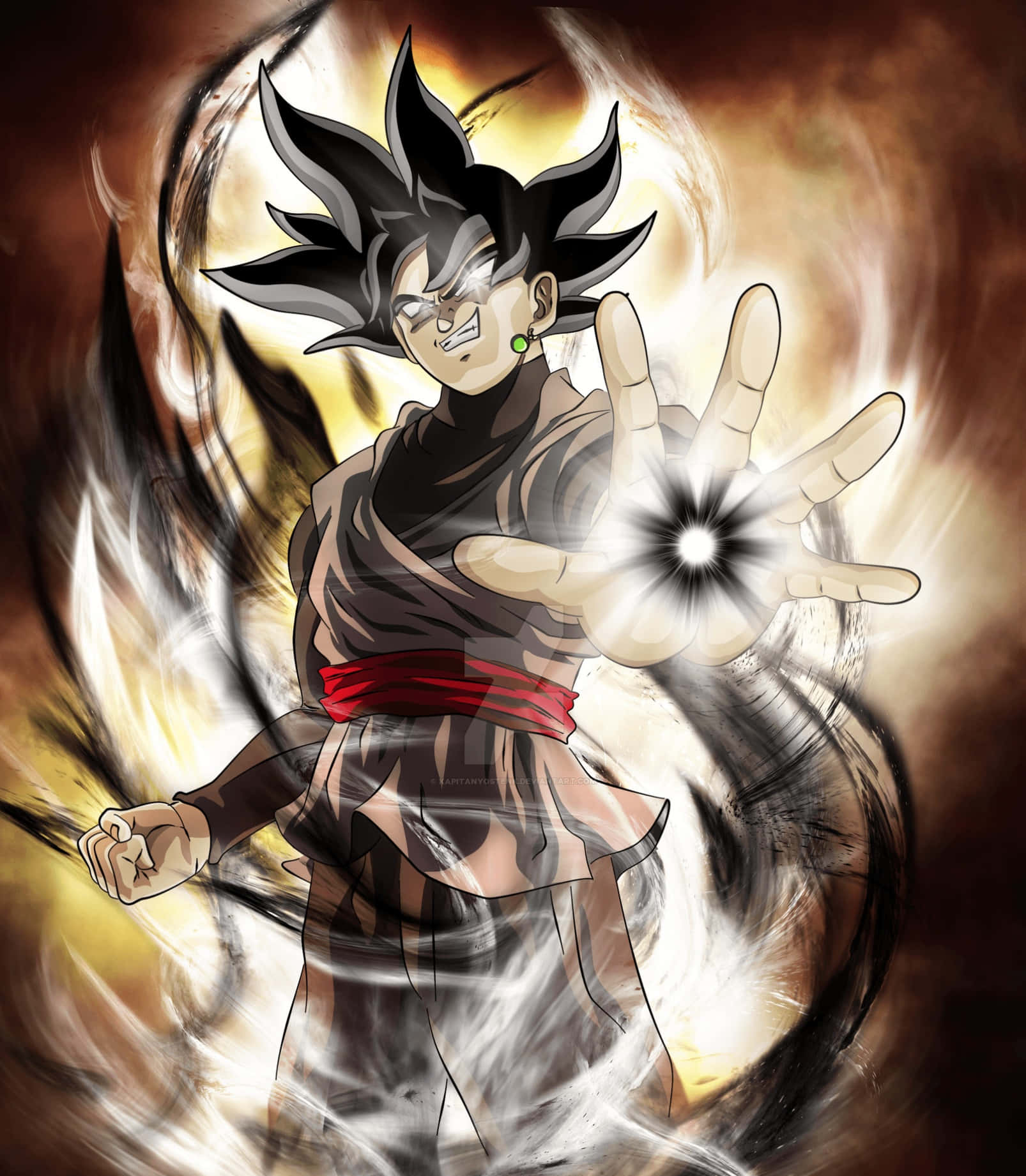 Goku Black, the Super Saiyan God from Dragon Ball Super