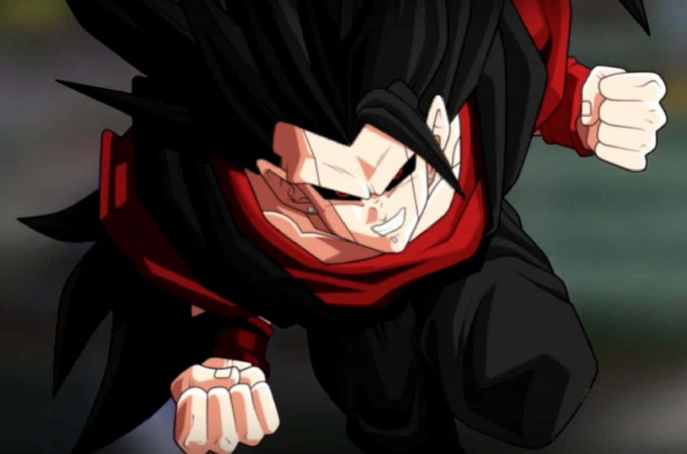 Goku Black unleashing his overwhelming power