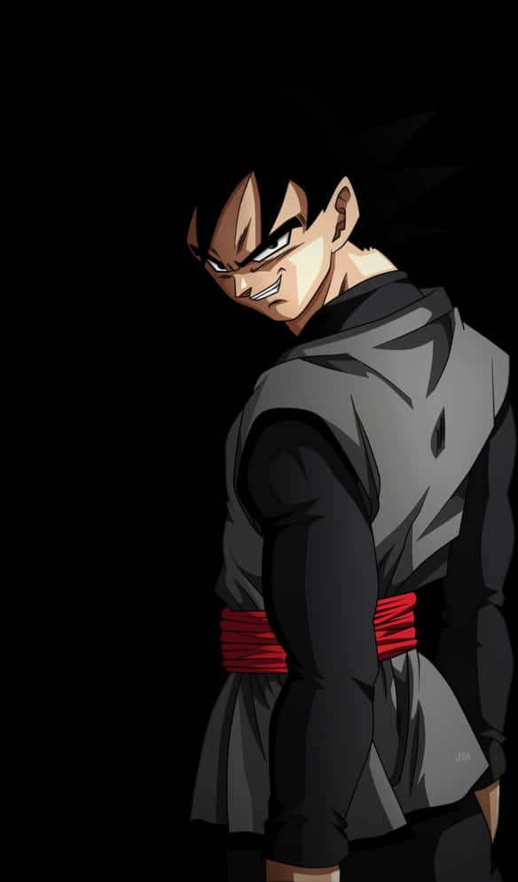 Goku Black Profile Art PNG