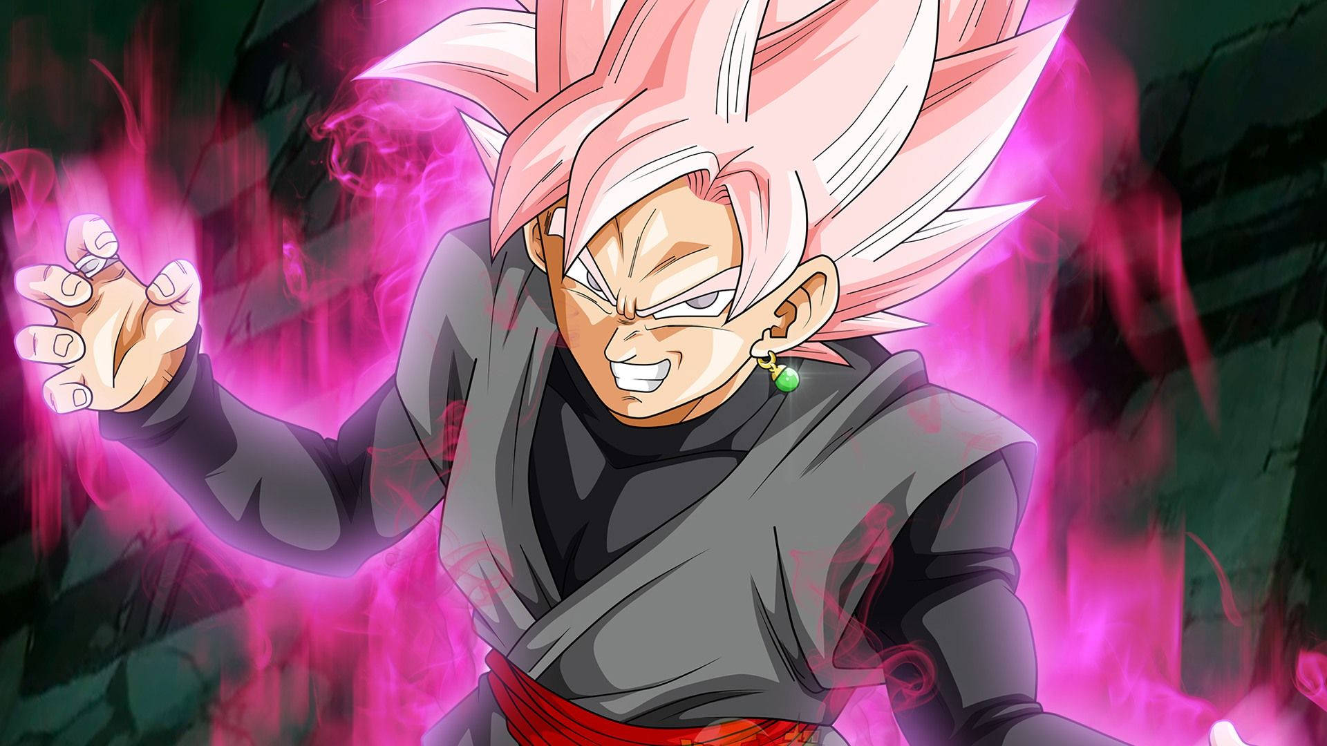 Goku Black transforms into a powerful Super Saiyan Rose! Wallpaper