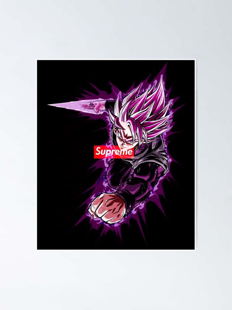 Frigörkraften Hos Goku Black Supreme. Wallpaper