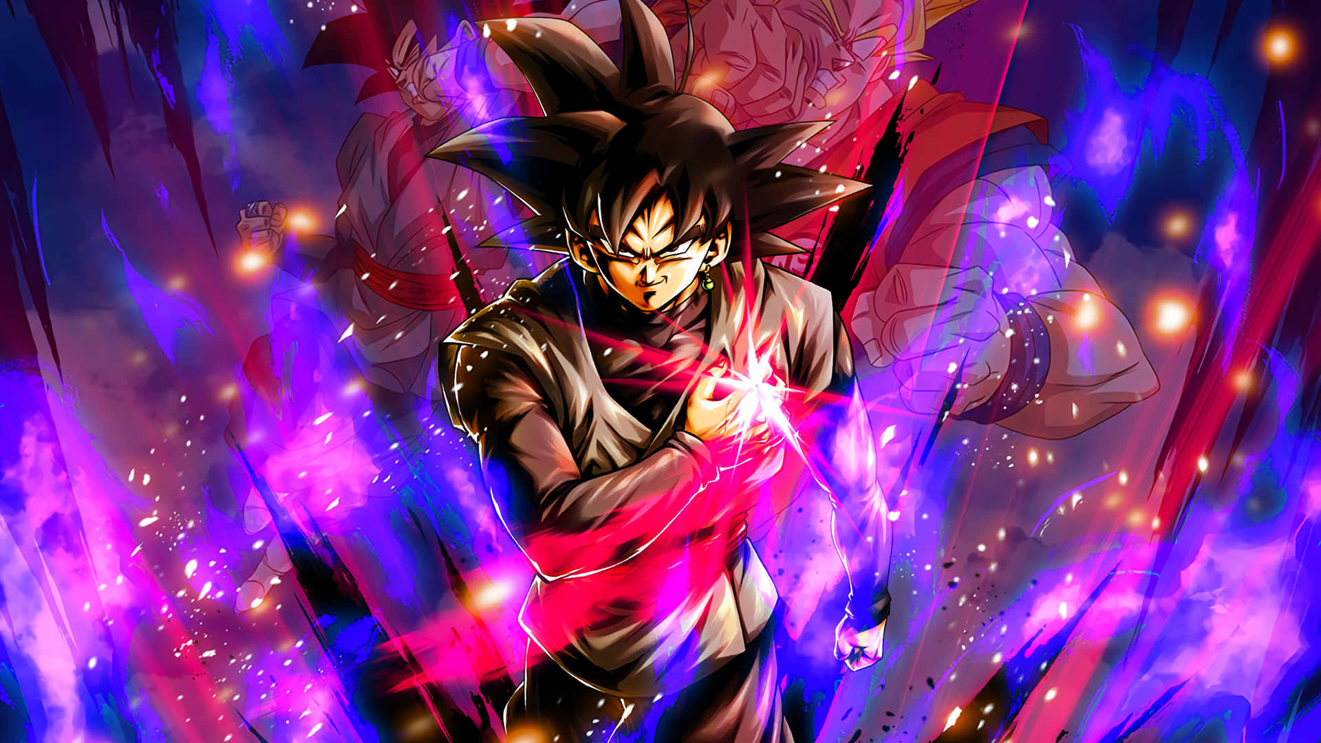 "The powerful Goku Black Supreme, ready to fight!" Wallpaper