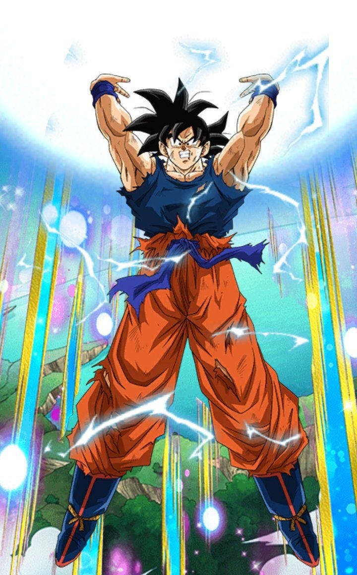 Goku Carrying The Spirit Bomb Wallpaper