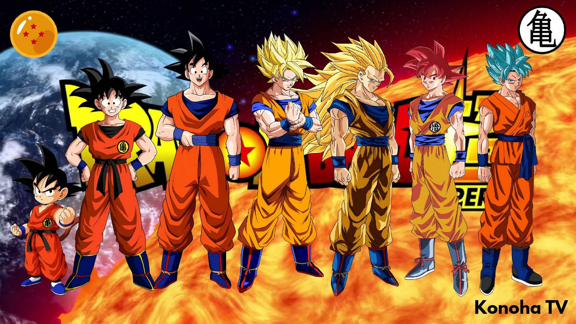 Goku Dragon Ball Super Sun And Earth Wallpaper