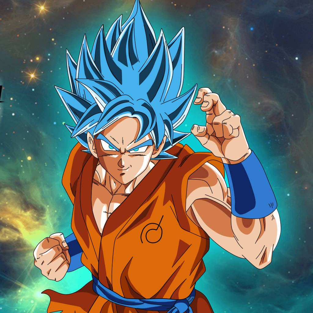 Goku Fights to Defend the Universe in Dragon Ball Super Wallpaper