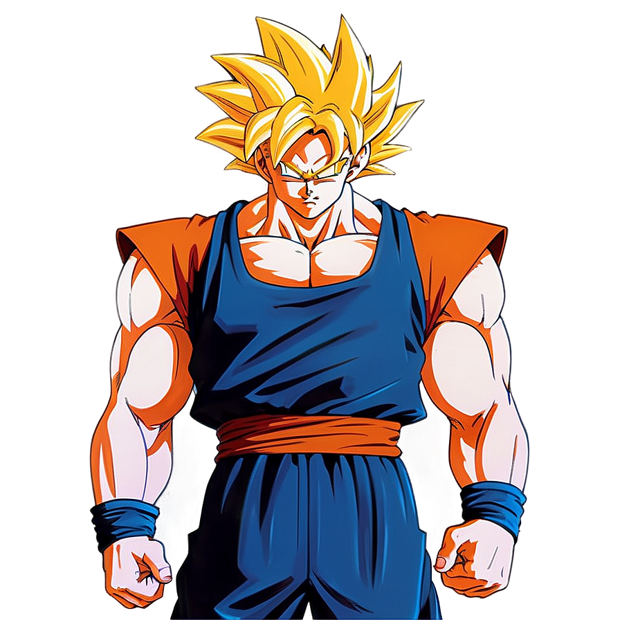 Goku First Super Saiyan Transformation Png Fyw PNG