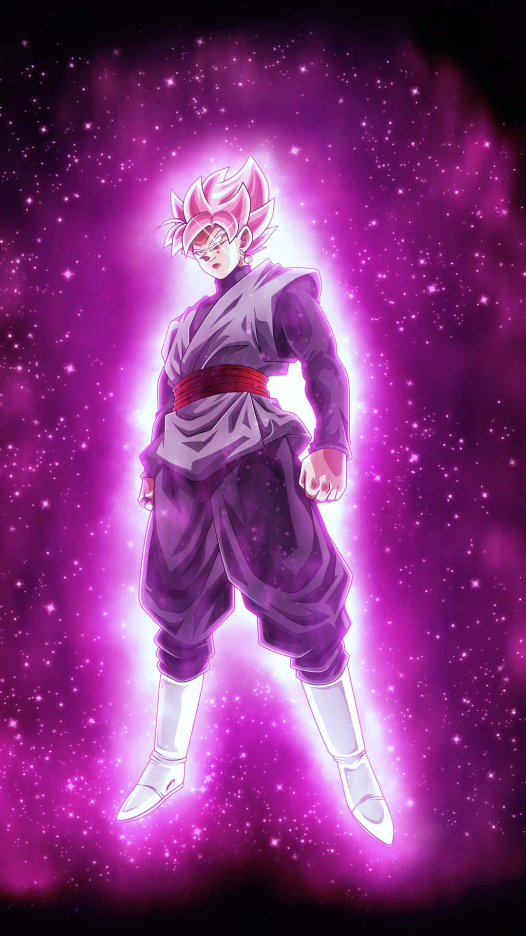 Goku Glittering Purple Supreme Wallpaper