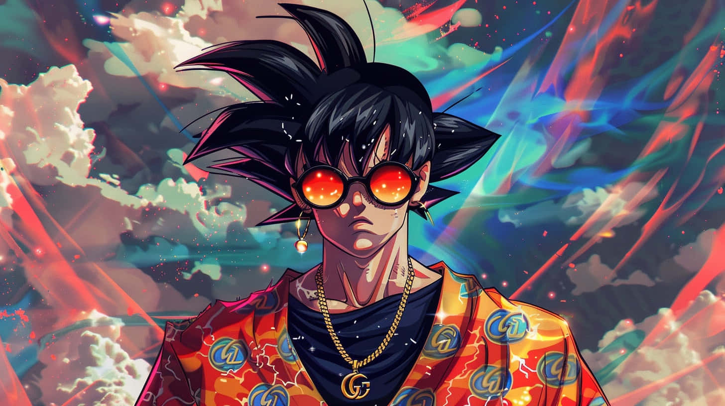 Goku Gucci Crossover Art Wallpaper