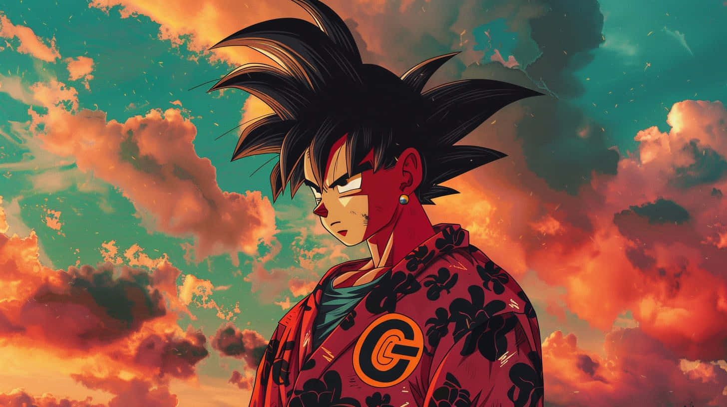 Goku Gucci Hybrid Art Wallpaper