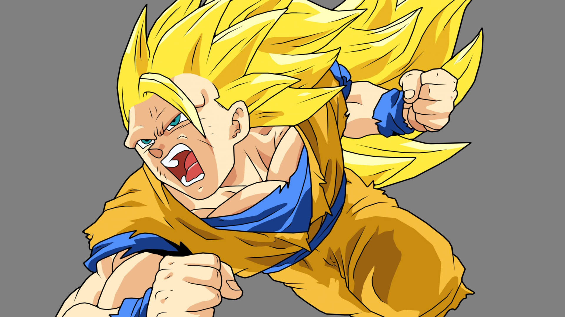 Goku In Super Saiyan 3 Transformation, Unleashing His Power Wallpaper
