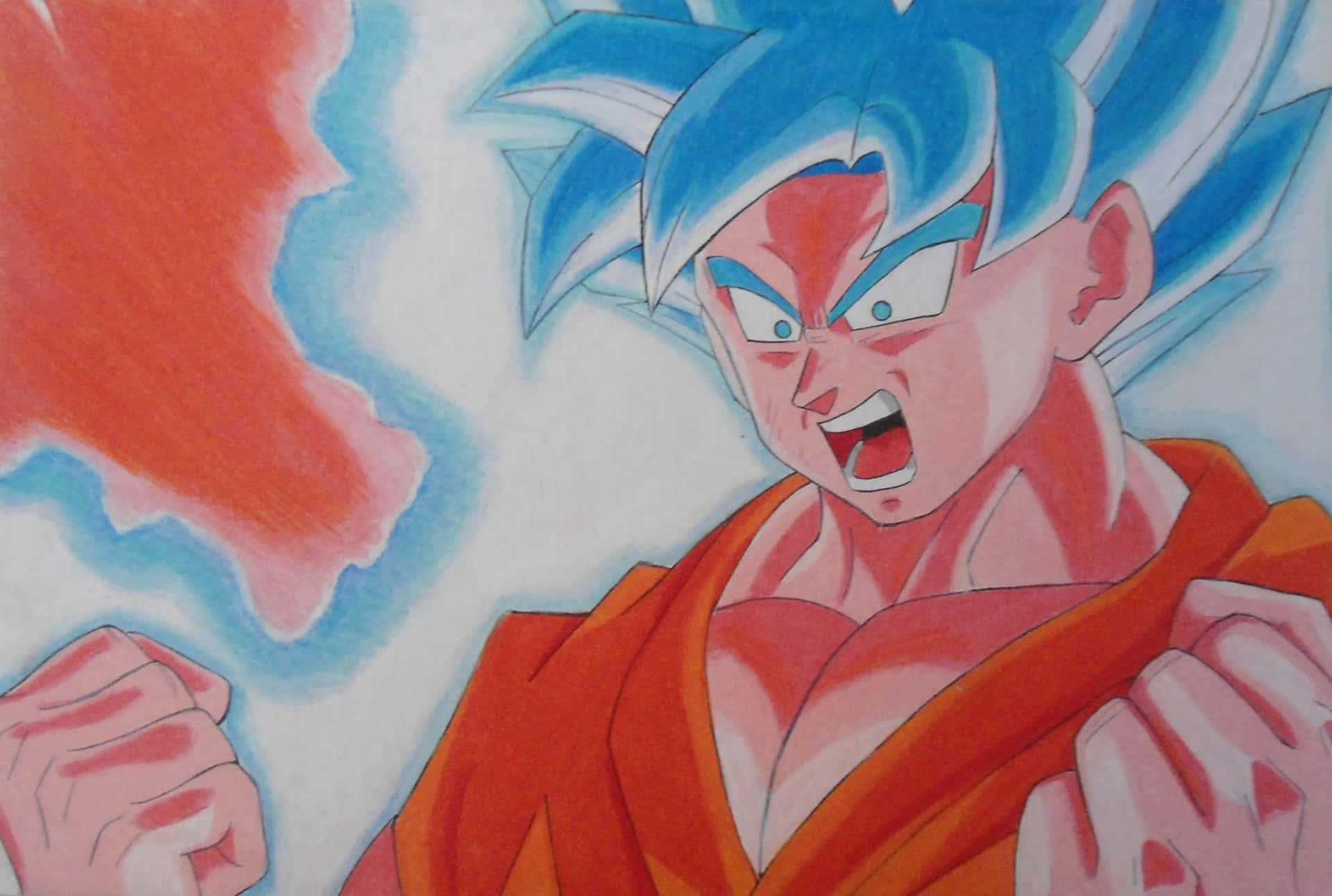 Goku Unleashes the Kaioken! Wallpaper