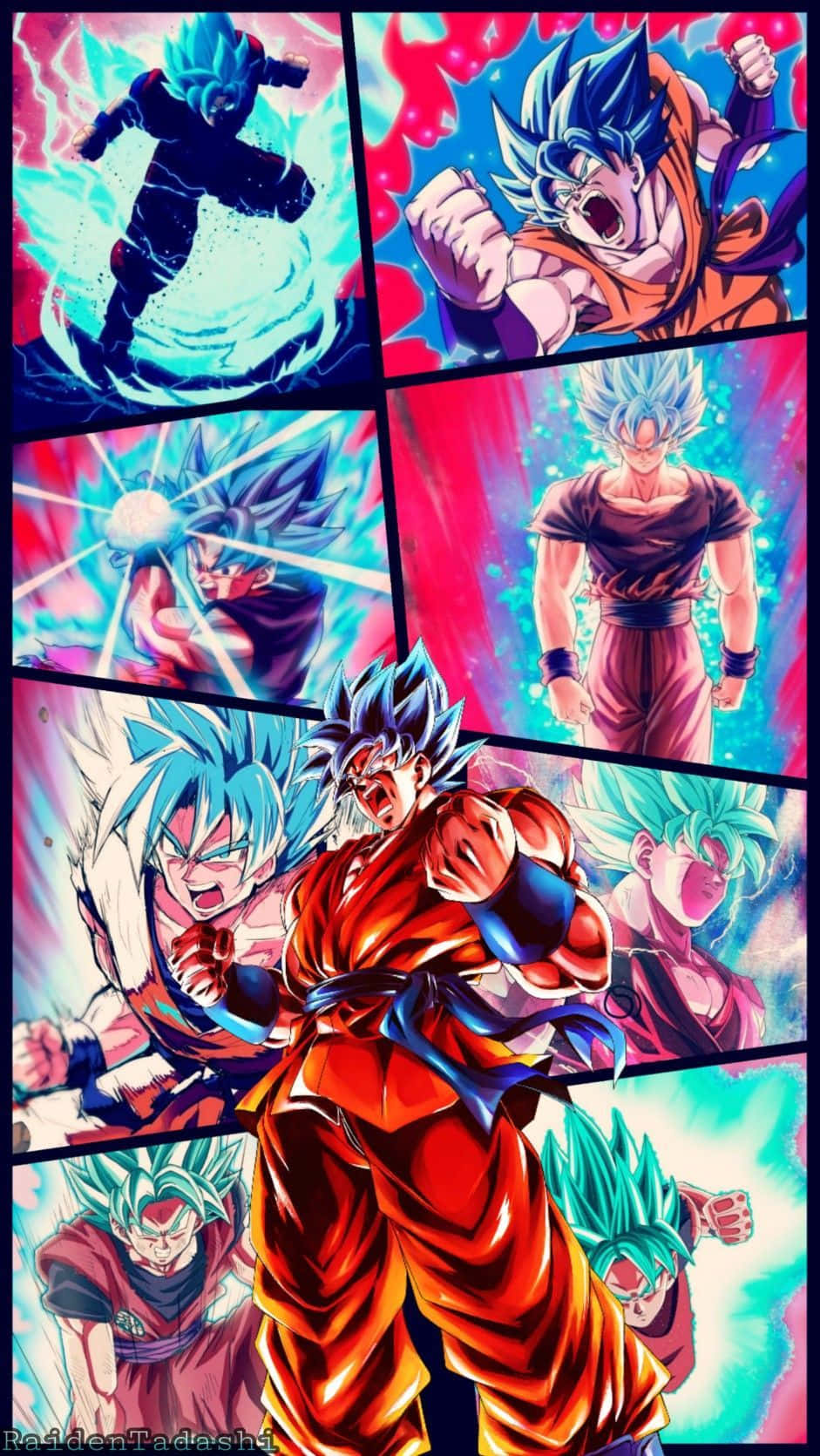 iPhone And Android Goku Super Saiyan Blue Kaioken Anime Live Phone Wallpaper