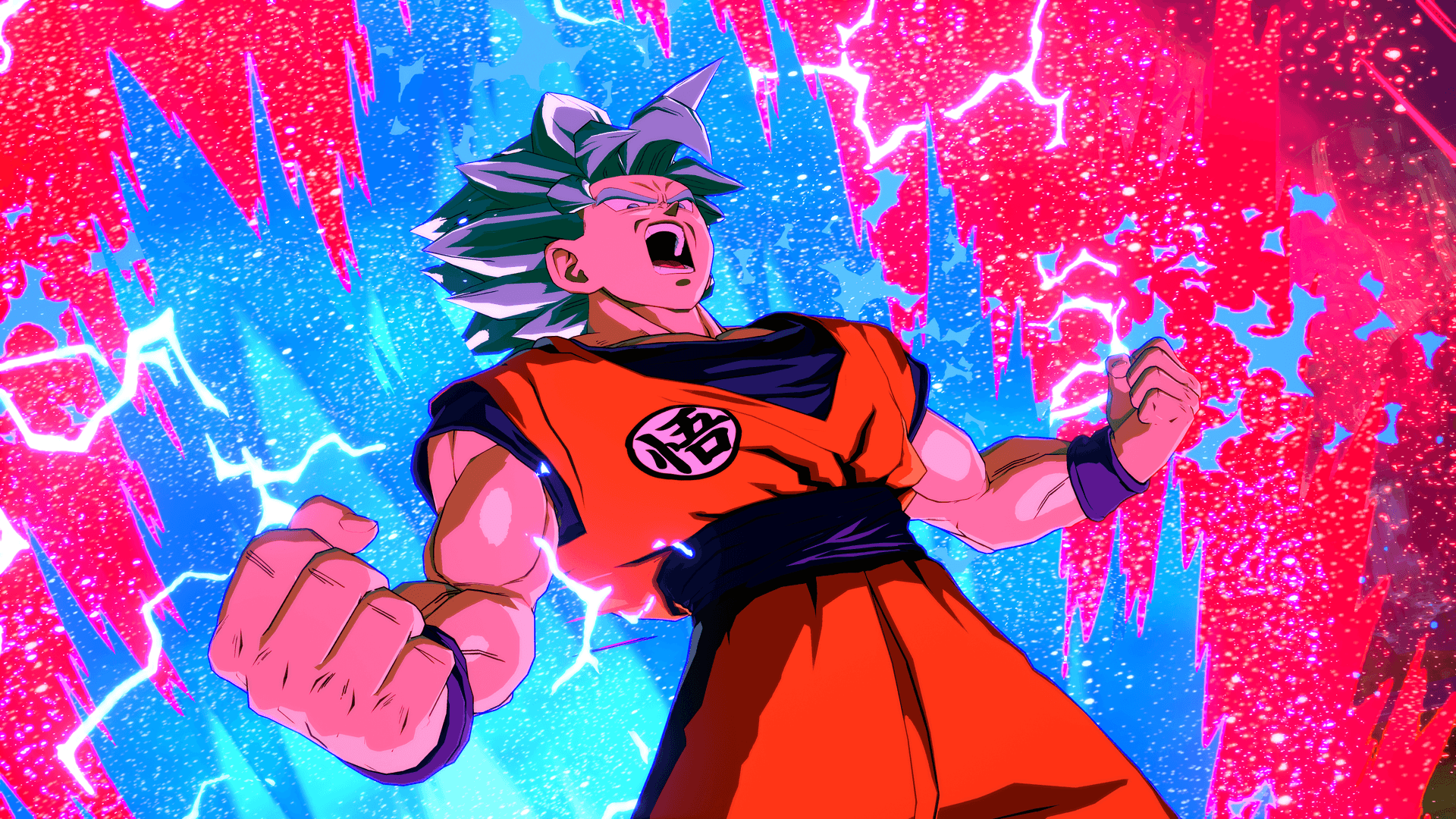 Goku Kaioken Unleashed: A Display Of Power And Determination Wallpaper