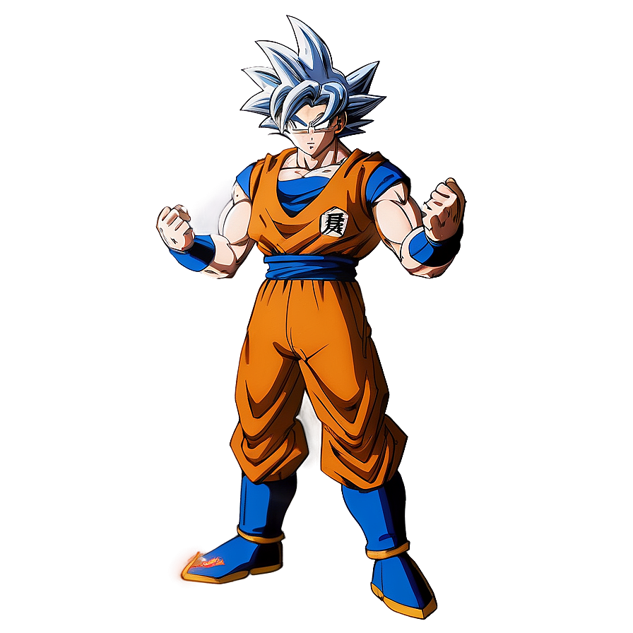 Goku Mastering Ultra Instinct Scene Png 06122024 PNG