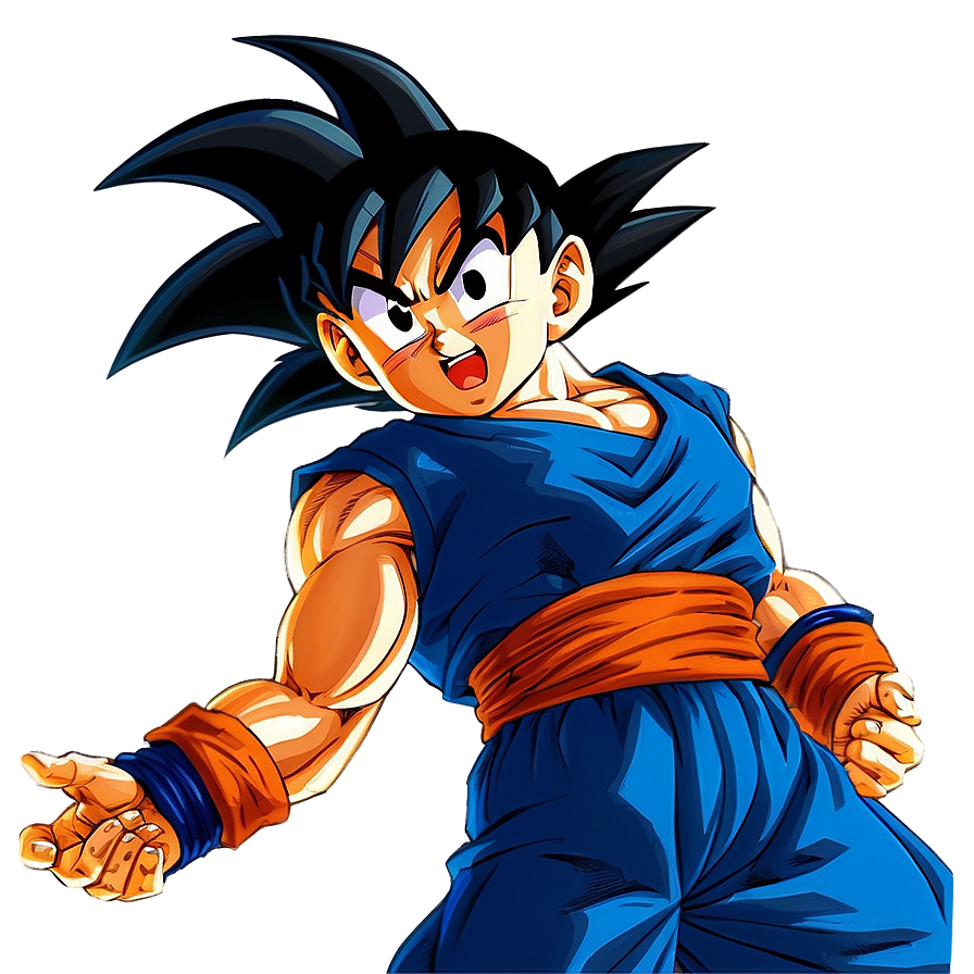 Download Goku Muscular Stance Png 04292024 | Wallpapers.com