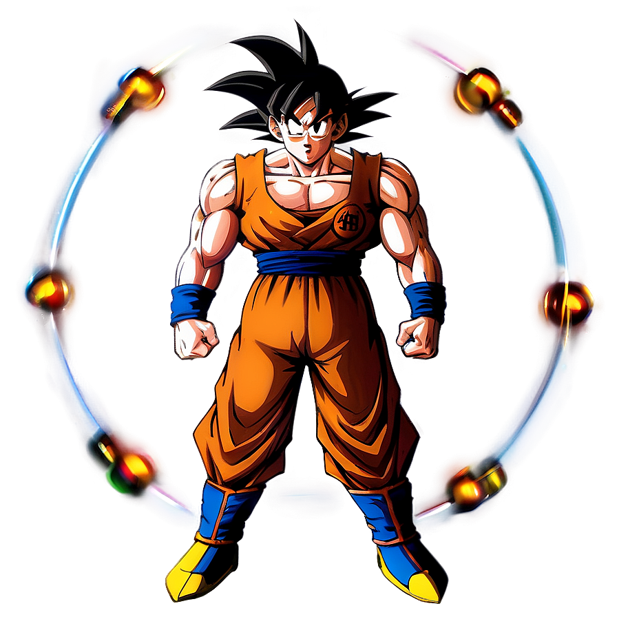 Download Goku Muscular Stance Png Igm39 | Wallpapers.com