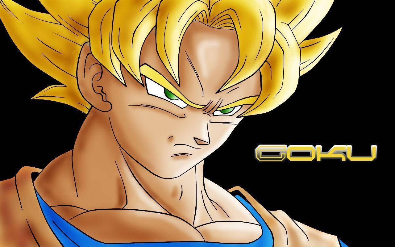 Goku Är En Populär Karaktär För Datorskärmar Och Mobilbakgrunder. Wallpaper