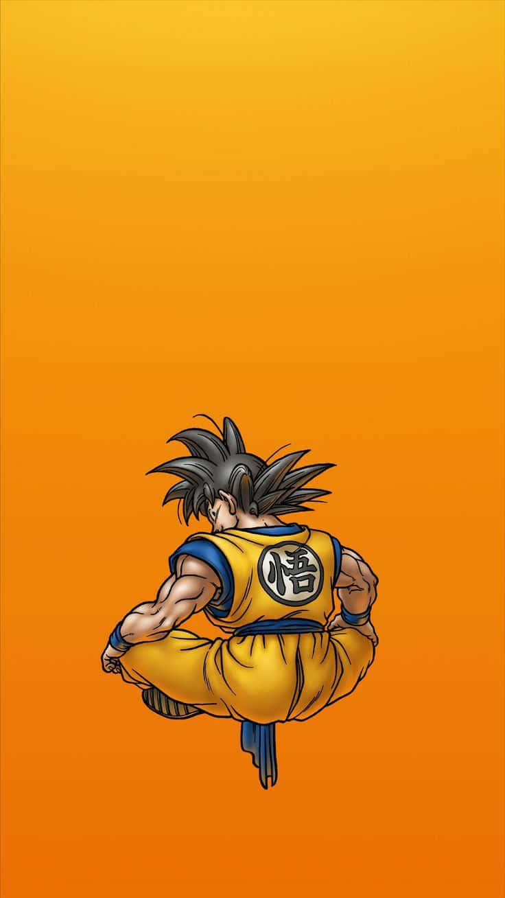 Goku Orange Aesthetic Wallpaper