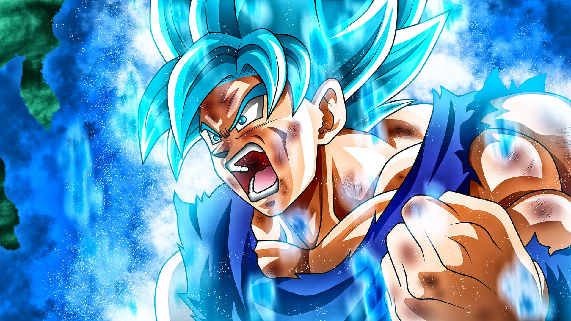 Raging Blue Goku Picture