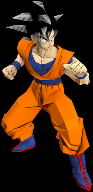 Goku Readyfor Battle Dragon Ball PNG