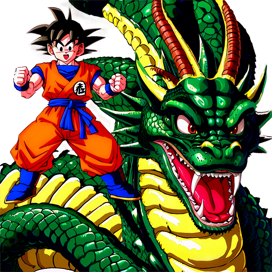 Goku Riding Shenron Png Vpl42 PNG