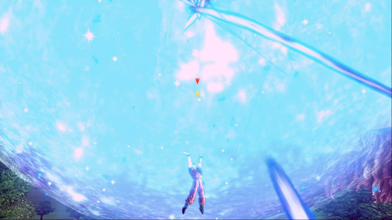 Unleash the Power of Goku's Spirit Bomb Sword! Wallpaper