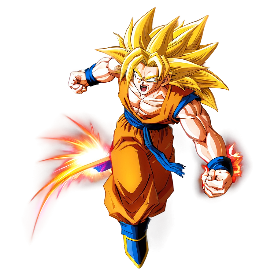 Goku's Ssj3 Ultimate Power Png Puu PNG