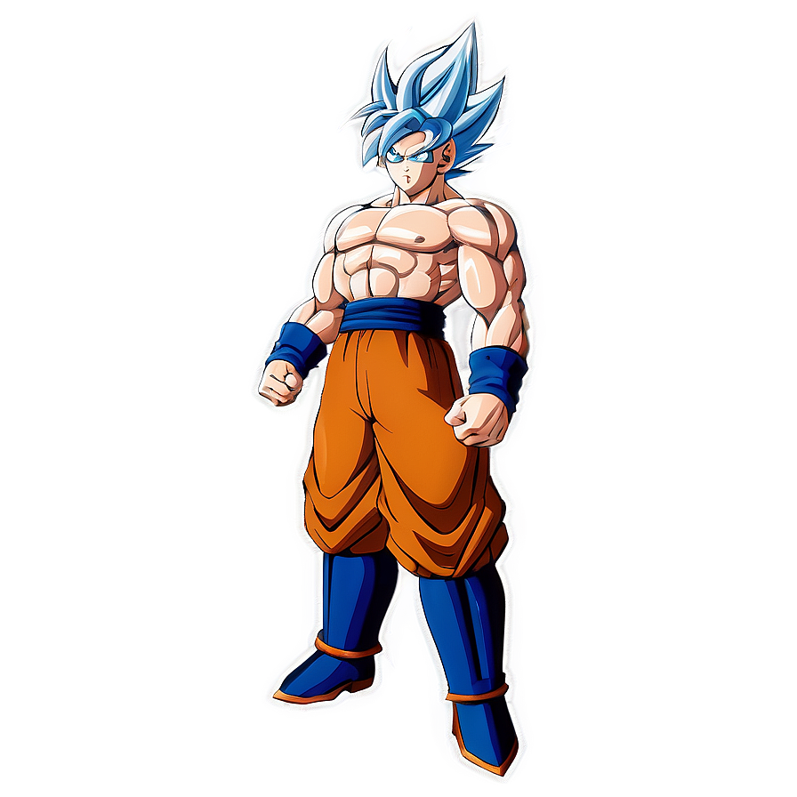 Goku's Ultra Instinct Awakening Png Fnp PNG