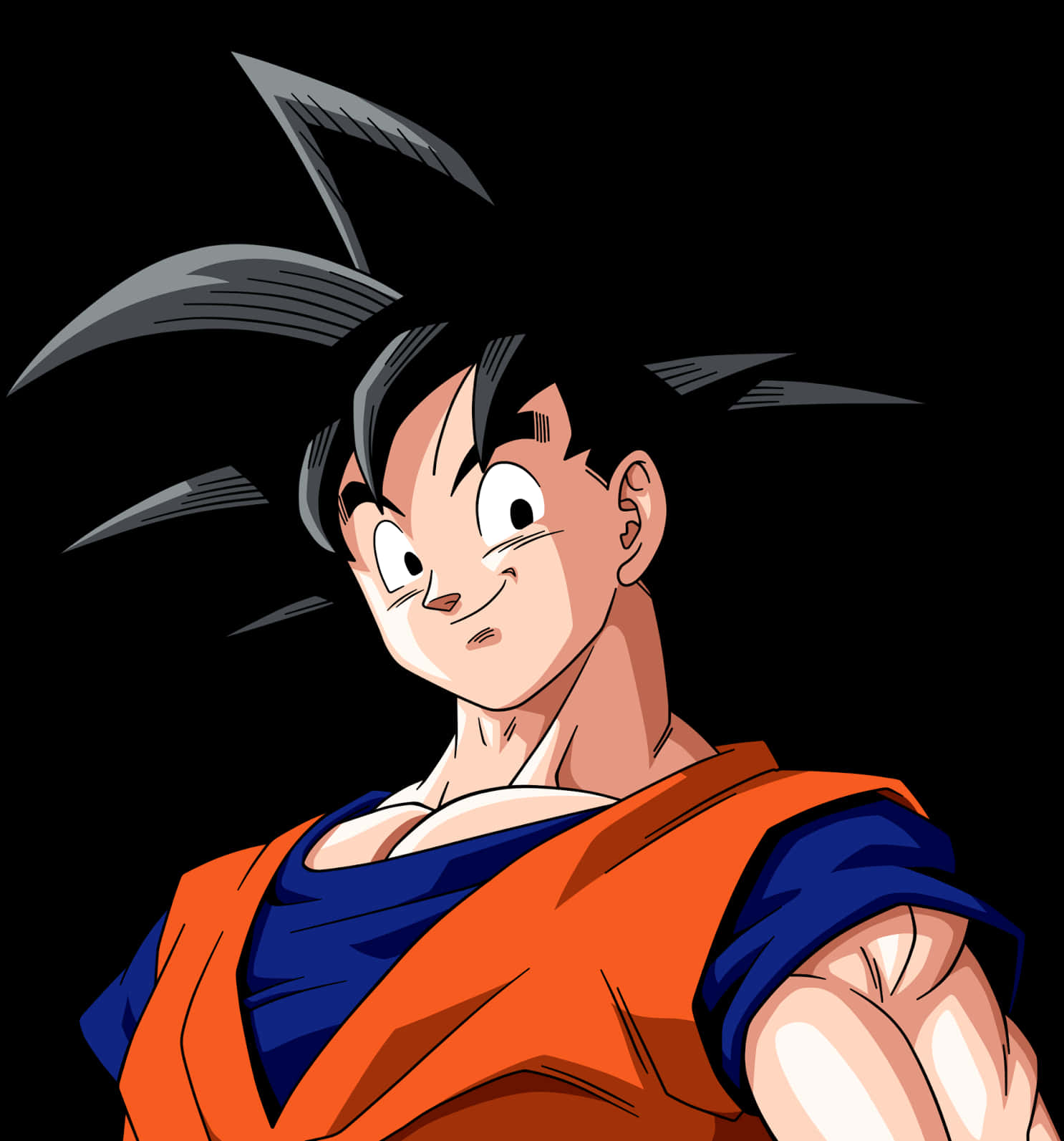 Goku Smiling Portrait Dragon Ball Z PNG