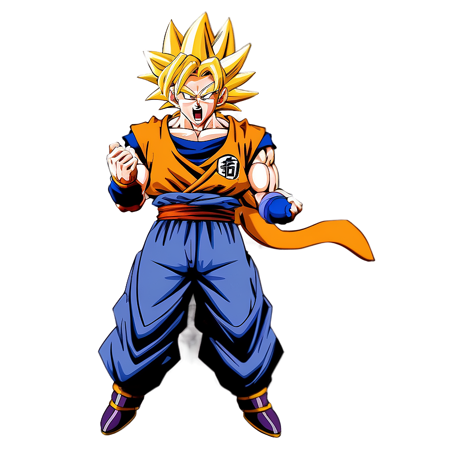 Goku Ssj3 Charging Up Png Ghg23 PNG