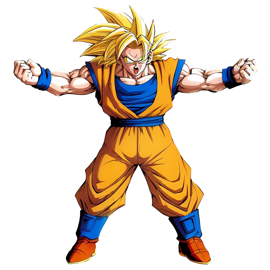 Goku Ssj3 Power Release Png Naq PNG