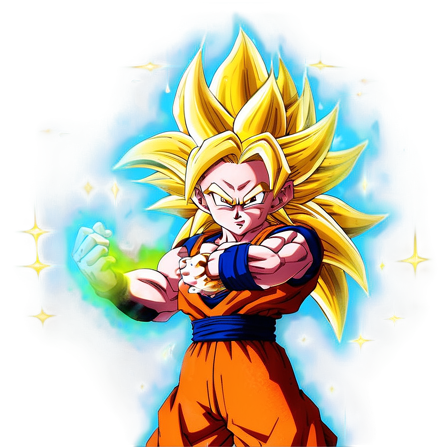Goku Ssj3 With A Fierce Look Png 63 PNG