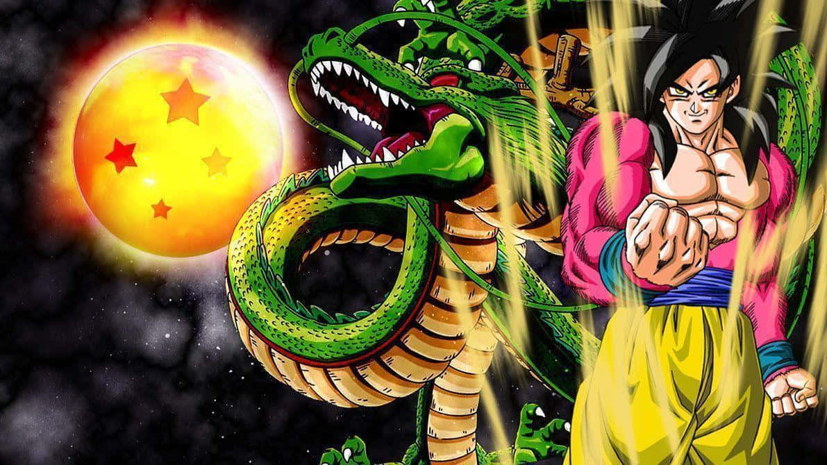 Unleash your Super Saiyan 4 powers with Goku Wallpaper