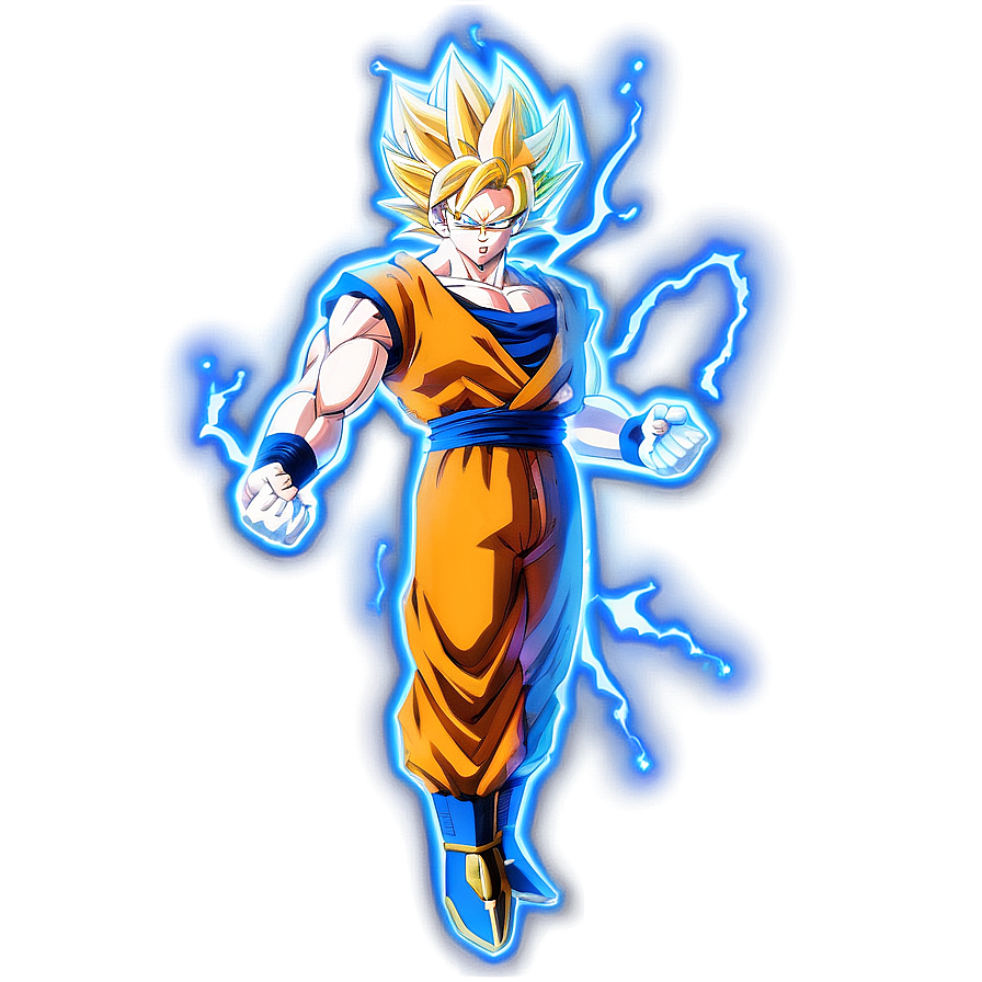 Goku Super Saiyan 2 Electricity Aura Png 62 PNG